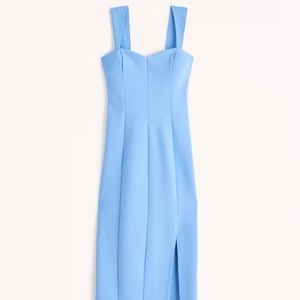 Abercrombie Wide Strap Corset Midi Dress - Wedding Guest